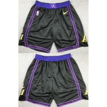 Men's Los Angeles Lakers Black Shorts (Run Small) Men's Los Angeles Lakers Black Shorts (Run Small)