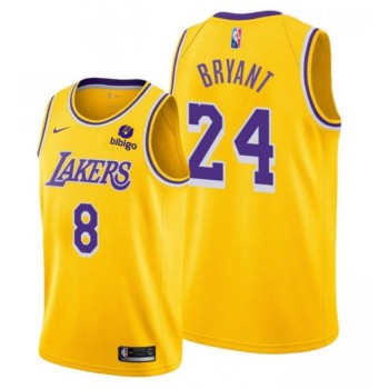 Men's Los Angeles Lakers Front #8 Back #24 Kobe Bryant  Men's Los Angeles Lakers Front #8 Back #24 Kobe Bryant