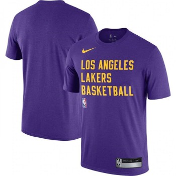 Men's Los Angeles Lakers Purple 2023/24 Sideline Legend Performance Practice T-Shirt Men's Los Angeles Lakers Purple 2023/24 Sideline Legend Performance Practice T-Shirt