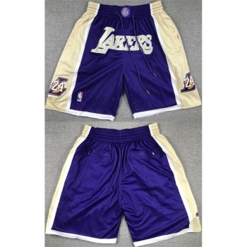 Men's Los Angeles Lakers Purple/Gold Shorts (Run Small) Men's Los Angeles Lakers Purple/Gold Shorts (Run Small)