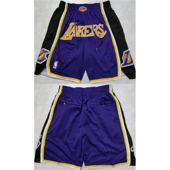 Men's Los Angeles Lakers Purple Shorts (Run Small) Men's Los Angeles Lakers Purple Shorts (Run Small)