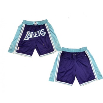 Men's Los Angeles Lakers Purple Shorts (Run Small) Men's Los Angeles Lakers Purple Shorts (Run Small)
