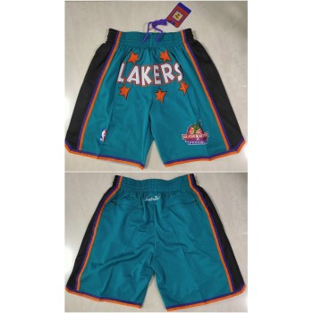 Men's Los Angeles Lakers Teal Shorts (Run Small) Men's Los Angeles Lakers Teal Shorts (Run Small)
