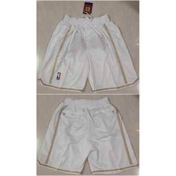 Men's Los Angeles Lakers White MVP Shorts (Run Small) Men's Los Angeles Lakers White MVP Shorts (Run Small)