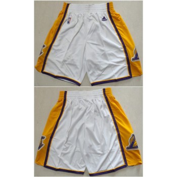 Men's Los Angeles Lakers White Shorts (Run Small) Men's Los Angeles Lakers White Shorts (Run Small)