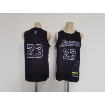 Men's Los Angeles Lakers #23 LeBron James Black Stitched Basketball Jersey Men's Los Angeles Lakers #23 LeBron James Black Stitched Basketball Jersey