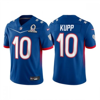 Men's Los Angeles Rams #10 Cooper Kupp 2022 Royal Pro Bowl Stitched Jersey Men's Los Angeles Rams #10 Cooper Kupp 2022 Royal Pro Bowl Stitched Jersey