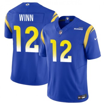 Men's Los Angeles Rams #12 Dresser Winn Blue 2023 F.U.S.E. Vapor Untouchable Stitched Football Jersey Men's Los Angeles Rams #12 Dresser Winn Blue 2023 F.U.S.E. Vapor Untouchable Stitched Football Jersey