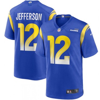 Men's Los Angeles Rams #12 Van Jefferson 2020 Royal Limited Game Jersey Men's Los Angeles Rams #12 Van Jefferson 2020 Royal Limited Game Jersey