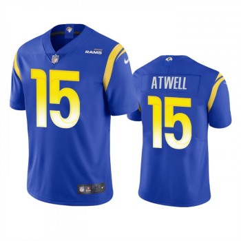 Men's Los Angeles Rams #15 Tutu Atwell Royal Vapor Untouchable Limited Stitched Football Jersey Men's Los Angeles Rams #15 Tutu Atwell Royal Vapor Untouchable Limited Stitched Football Jersey