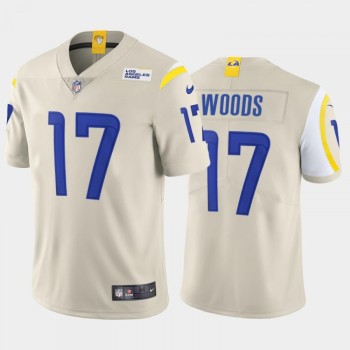 Men's Los Angeles Rams #17 Robert Woods 2020 Bone Vapor Untouchable Limited Stitched Jersey Men's Los Angeles Rams #17 Robert Woods 2020 Bone Vapor Untouchable Limited Stitched Jersey