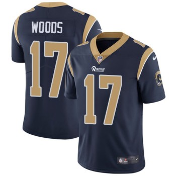 Men's Los Angeles Rams #17 Robert Woods Navy Blue Vapor Untouchable Limited Stitched NFL Jersey Men's Los Angeles Rams #17 Robert Woods Navy Blue Vapor Untouchable Limited Stitched NFL Jersey