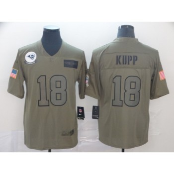 Men's Los Angeles Rams #18 Cooper Kupp 2019 Camo Salute To Service Limited Stitched NFL Jersey Men's Los Angeles Rams #18 Cooper Kupp 2019 Camo Salute To Service Limited Stitched NFL Jersey