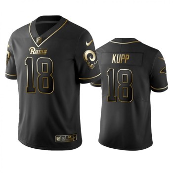 Men's Los Angeles Rams #18 Cooper Kupp Black 2019 Golden Edition Limited Stitched NFL Jersey Men's Los Angeles Rams #18 Cooper Kupp Black 2019 Golden Edition Limited Stitched NFL Jersey