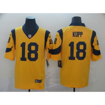 Men's Los Angeles Rams #18 Cooper Kupp Gold 2019 Vapor Untouchable Limited Stitched NFL Jersey Men's Los Angeles Rams #18 Cooper Kupp Gold 2019 Vapor Untouchable Limited Stitched NFL Jersey