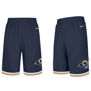 Men's Los Angeles Rams 2019 Navy Knit Performance Shorts Men's Los Angeles Rams 2019 Navy Knit Performance Shorts