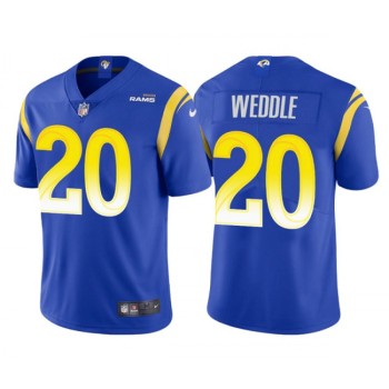 Men's Los Angeles Rams #20 Eric Weddle Royal Vapor Untouchable Limited Stitched Football Jersey Men's Los Angeles Rams #20 Eric Weddle Royal Vapor Untouchable Limited Stitched Football Jersey