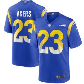 Men's Los Angeles Rams #23 Cam Akers 2020 Royal Vapor Limited Jersey Men's Los Angeles Rams #23 Cam Akers 2020 Royal Vapor Limited Jersey