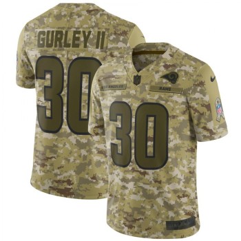 Men's Los Angeles Rams #30 Todd Gurley II 2018 Camo Salute to Service Limited Stitched NFL Jersey Men's Los Angeles Rams #30 Todd Gurley II 2018 Camo Salute to Service Limited Stitched NFL Jersey