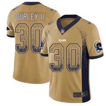 Men's Los Angeles Rams #30 Todd Gurley II Gold 2018 Drift Fashion Color Rush Limited Stitched NFL Jersey Men's Los Angeles Rams #30 Todd Gurley II Gold 2018 Drift Fashion Color Rush Limited Stitched NFL Jersey