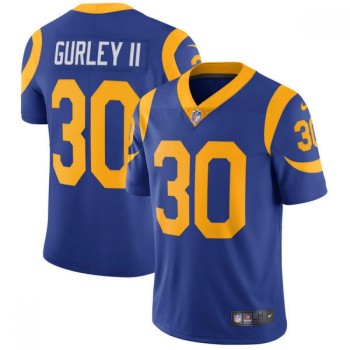 Men's Los Angeles Rams #30 Todd Gurley Royal Vapor Untouchable Limited Stitched NFL Jersey Men's Los Angeles Rams #30 Todd Gurley Royal Vapor Untouchable Limited Stitched NFL Jersey