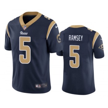 Men's Los Angeles Rams #5 Jalen Ramsey Navy Vapor Untouchable Limited Stitched Jersey Men's Los Angeles Rams #5 Jalen Ramsey Navy Vapor Untouchable Limited Stitched Jersey