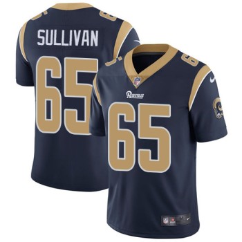 Men's Los Angeles Rams #65 John Sullivan Navy Blue Vapor Untouchable Limited Stitched NFL Jersey Men's Los Angeles Rams #65 John Sullivan Navy Blue Vapor Untouchable Limited Stitched NFL Jersey
