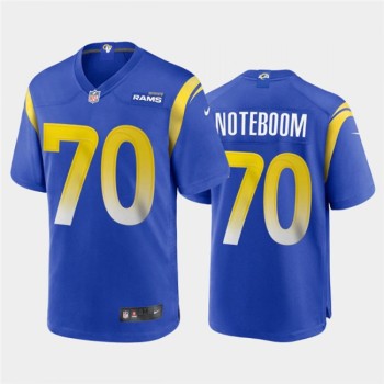 Men's Los Angeles Rams #70 Joseph Noteboom 2020 Royal Stitched Jersey Men's Los Angeles Rams #70 Joseph Noteboom 2020 Royal Stitched Jersey