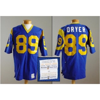 Men's Los Angeles Rams #89 Fred Dryer Blue Stitched Jersey Men's Los Angeles Rams #89 Fred Dryer Blue Stitched Jersey