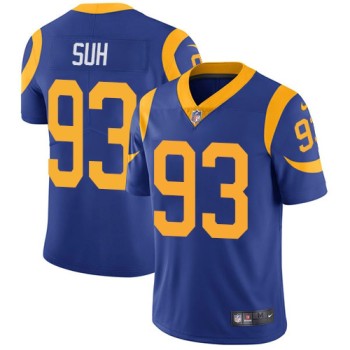 Men's Los Angeles Rams #93 Ndamukong Suh Royal Blue Vapor Untouchable Limited Stitched NFL Jersey Men's Los Angeles Rams #93 Ndamukong Suh Royal Blue Vapor Untouchable Limited Stitched NFL Jersey