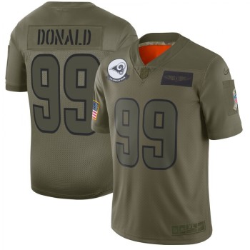 Men's Los Angeles Rams #99 Aaron Donald 2019 Camo Salute To Service Limited Stitched NFL Jersey Men's Los Angeles Rams #99 Aaron Donald 2019 Camo Salute To Service Limited Stitched NFL Jersey