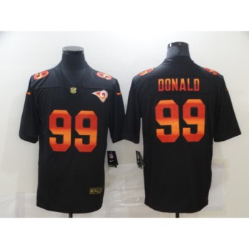 Men's Los Angeles Rams #99 Aaron Donald 2020 Black Fashion Limited Stitched Jersey Men's Los Angeles Rams #99 Aaron Donald 2020 Black Fashion Limited Stitched Jersey