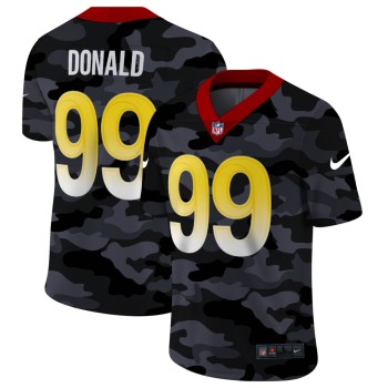 Men's Los Angeles Rams #99 Aaron Donald 2020 Camo Limited Stitched Jersey Men's Los Angeles Rams #99 Aaron Donald 2020 Camo Limited Stitched Jersey