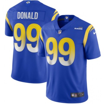 Men's Los Angeles Rams #99 Aaron Donald 2020 Royal Vapor Limited Stitched Jersey Men's Los Angeles Rams #99 Aaron Donald 2020 Royal Vapor Limited Stitched Jersey
