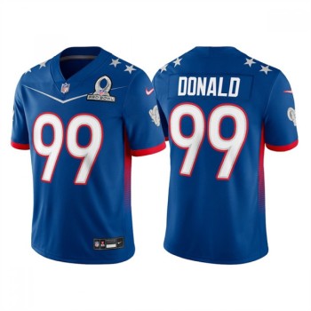 Men's Los Angeles Rams #99 Aaron Donald 2022 Royal Pro Bowl Stitched Jersey Men's Los Angeles Rams #99 Aaron Donald 2022 Royal Pro Bowl Stitched Jersey