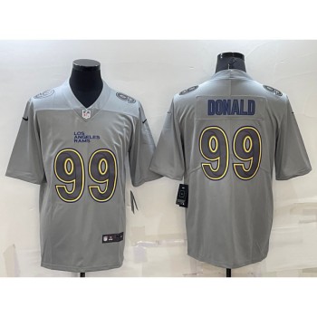 Men's Los Angeles Rams #99 Aaron Donald Grey Atmosphere Fashion Stitched Jersey Men's Los Angeles Rams #99 Aaron Donald Grey Atmosphere Fashion Stitched Jersey