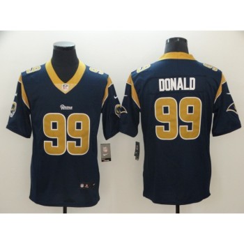 Men's Los Angeles Rams #99 Aaron Donald Navy Vapor Untouchable Limited Stitched NFL Jersey Men's Los Angeles Rams #99 Aaron Donald Navy Vapor Untouchable Limited Stitched NFL Jersey