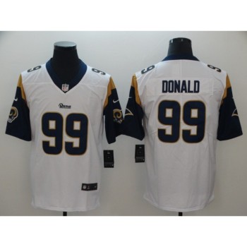 Men's Los Angeles Rams #99 Aaron Donald White Vapor Untouchable Limited Stitched NFL Jersey Men's Los Angeles Rams #99 Aaron Donald White Vapor Untouchable Limited Stitched NFL Jersey
