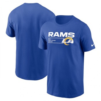 Men's Los Angeles Rams Blue Division Essential T-Shirt Men's Los Angeles Rams Blue Division Essential T-Shirt