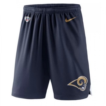 Men's Los Angeles Rams Blue Knit Shorts (Run Smaller) Men's Los Angeles Rams Blue Knit Shorts (Run Smaller)