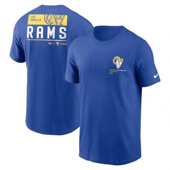 Men's Los Angeles Rams Blue Team Incline T-Shirt Men's Los Angeles Rams Blue Team Incline T-Shirt
