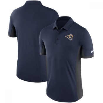 Men's Los Angeles Rams Navy Evergreen Polo Men's Los Angeles Rams Navy Evergreen Polo