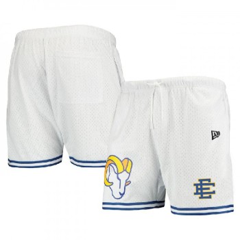 Men's Los Angeles Rams Pro White/Blue Shorts Men's Los Angeles Rams Pro White/Blue Shorts