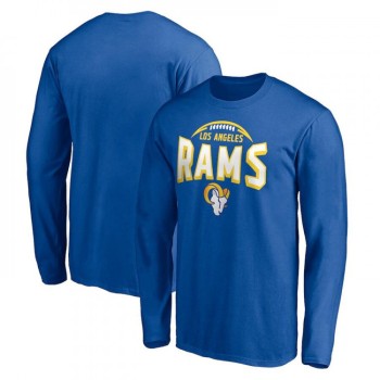Men's Los Angeles Rams Royal Clamp Down Long Sleeve T-Shirt Men's Los Angeles Rams Royal Clamp Down Long Sleeve T-Shirt