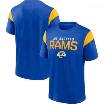 Men's Los Angeles Rams Royal/Gold Home Stretch Team T-Shirt Men's Los Angeles Rams Royal/Gold Home Stretch Team T-Shirt