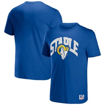 Men's Los Angeles Rams x Staple Blue Logo Lockup T-Shirt Men's Los Angeles Rams x Staple Blue Logo Lockup T-Shirt