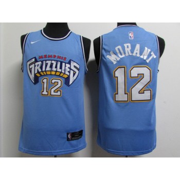Men's Memphis Grizzlies #12 Ja Morant Blue Stitched Jersey Men's Memphis Grizzlies #12 Ja Morant Blue Stitched Jersey