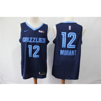 Men's Memphis Grizzlies #12 Ja Morant Navy Stitched NBA Jersey Men's Memphis Grizzlies #12 Ja Morant Navy Stitched NBA Jersey