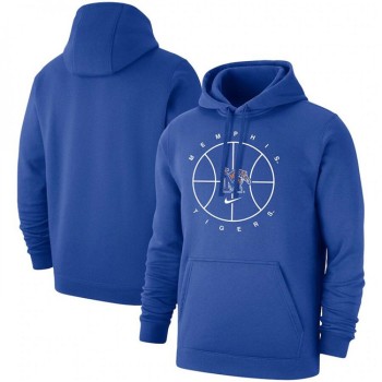 Men's Memphis Tigers Royal Basketball Icon Club Fleece Pullover Hoodie Men's Memphis Tigers Royal Basketball Icon Club Fleece Pullover Hoodie