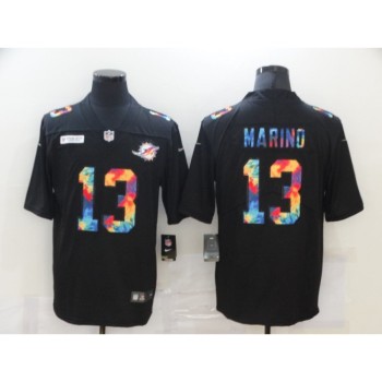Men's Miami Dolphins #13 Dan Marino 2020 Black Crucial Catch Limited Stitched Jersey Men's Miami Dolphins #13 Dan Marino 2020 Black Crucial Catch Limited Stitched Jersey